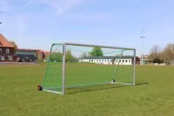 Jugend-Fussballtor mit integrierten Gewichten; Tragegriffen, Tornetz und Rädern
