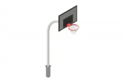 Basketballständer „Unbreakable“, Round 1,25m