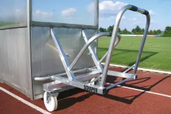 Hubgestell für Spielerkabinen / Betreuerkabinen