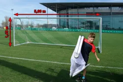 Jugendfußballtore 5 x 1,65 m, vollverschweißt