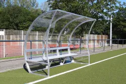Spielerkabine Modular mit Sitzbank