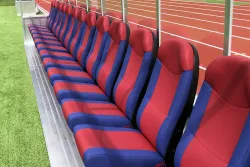 Sportsitze für Spielerkabinen