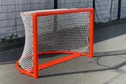 Rollhockeytor, Stahl, fluoreszierendem orange lackiert