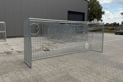 Bolzplatz-Fußballtor "Unbreakable", Stahl 5 x 2 m, mit Schusswand