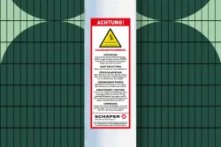 Aufkleber für Fußballtore - Achtung Kippgefahr