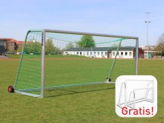 Jugend-Fussballtor mit integrierten Gewichten und Rädern, vollverschweißt