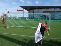 Jugendfußballtore 5 x 1,65 m, vollverschweißt