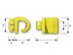 Typ 4 - Netzhaken zur Netzbefestigung