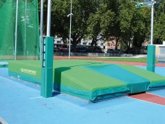 Stabhochsprungmatte Modell Silber, nach World Athletics