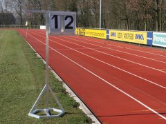 Rundenanzeige mit Standfuß