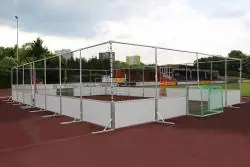 Soccer Court „Easy Line Alu“, Innenansicht