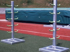 Ablageständer aus Aluminium für Stabhochsprungstäbe