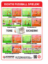 Richtig Fußball spielen - Schild